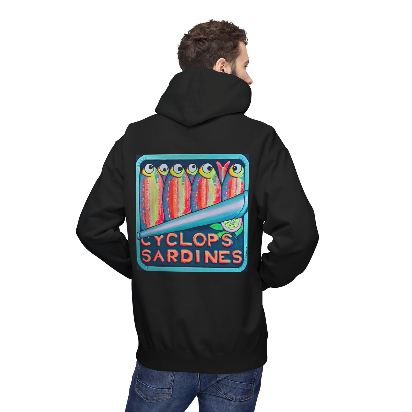Unisex Neon Sardines Soft Hoodie