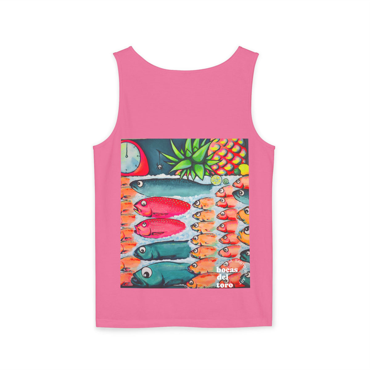 Unisex Neon Cabo Fish Market Tank Top