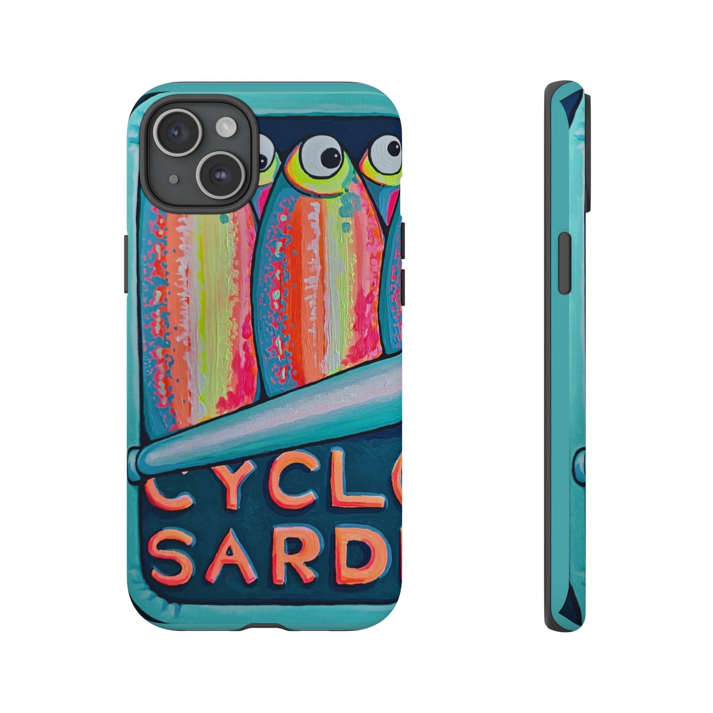 Neon Sardines Tough Phone Case