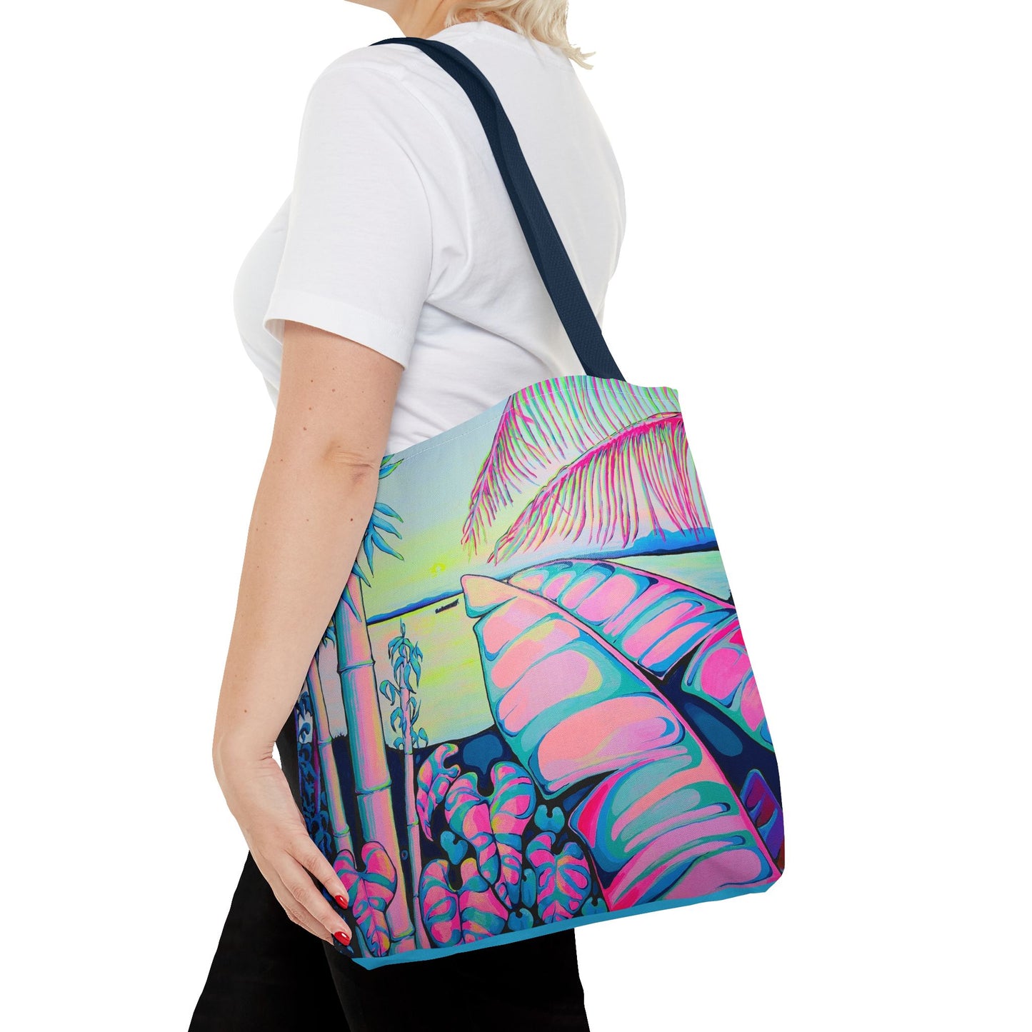 Premium Serenity Bocas Tote Bag, Original Artist Design, Reusable Shopping Tote, Eco-Friendly