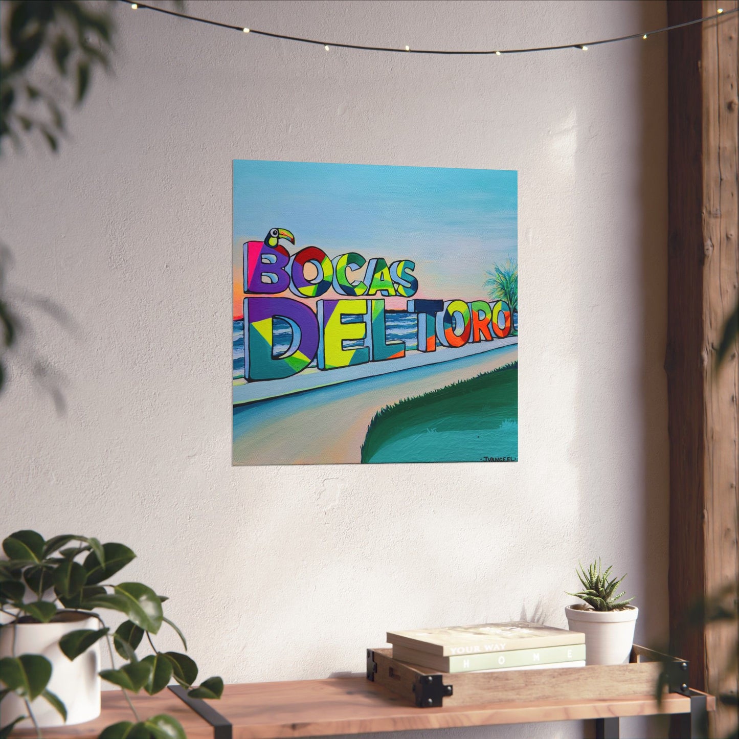 Bocas Del Toro Sign Giclée Art Poster