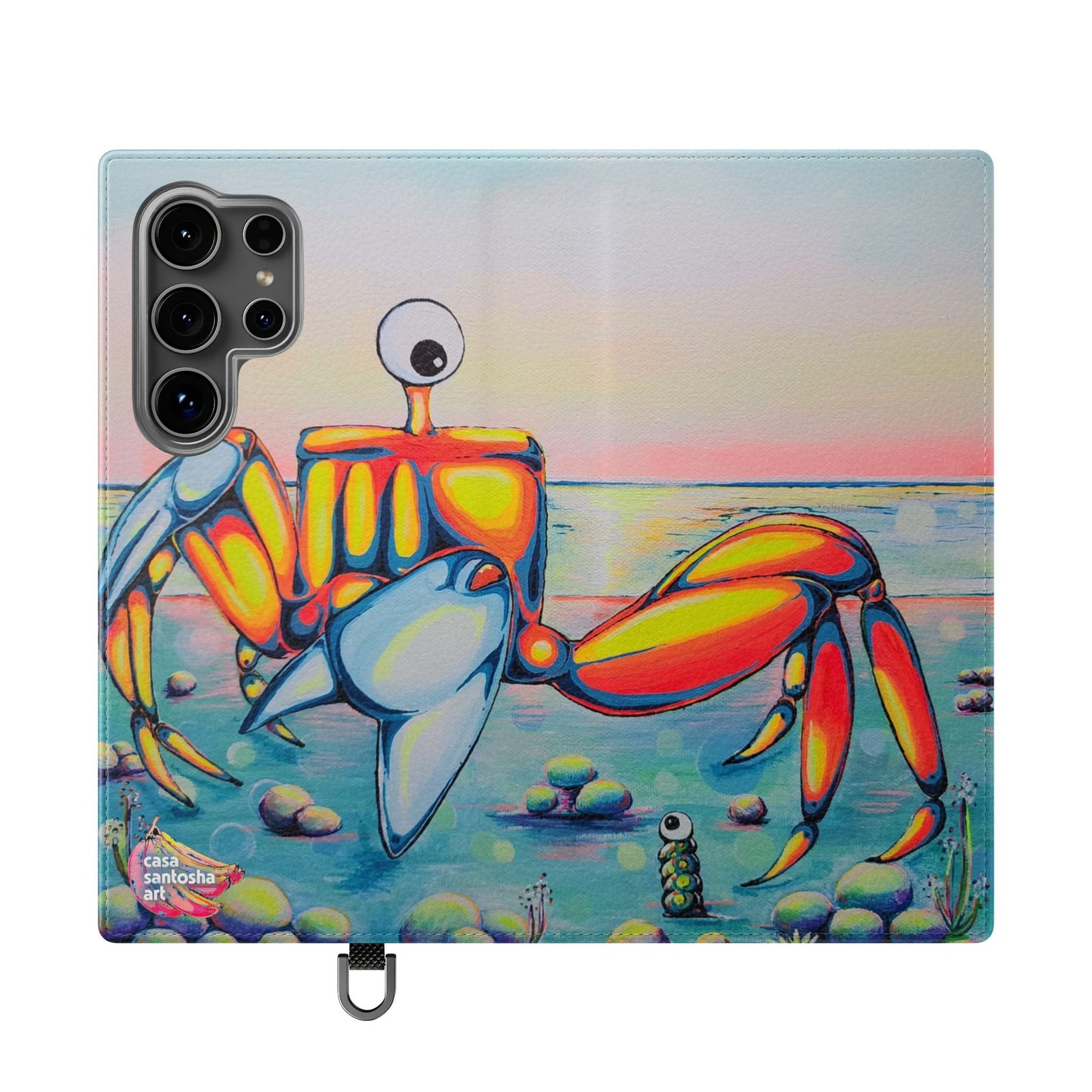 Cyclops Crab Flip Phone Case – Wallet Cover with Card Slots