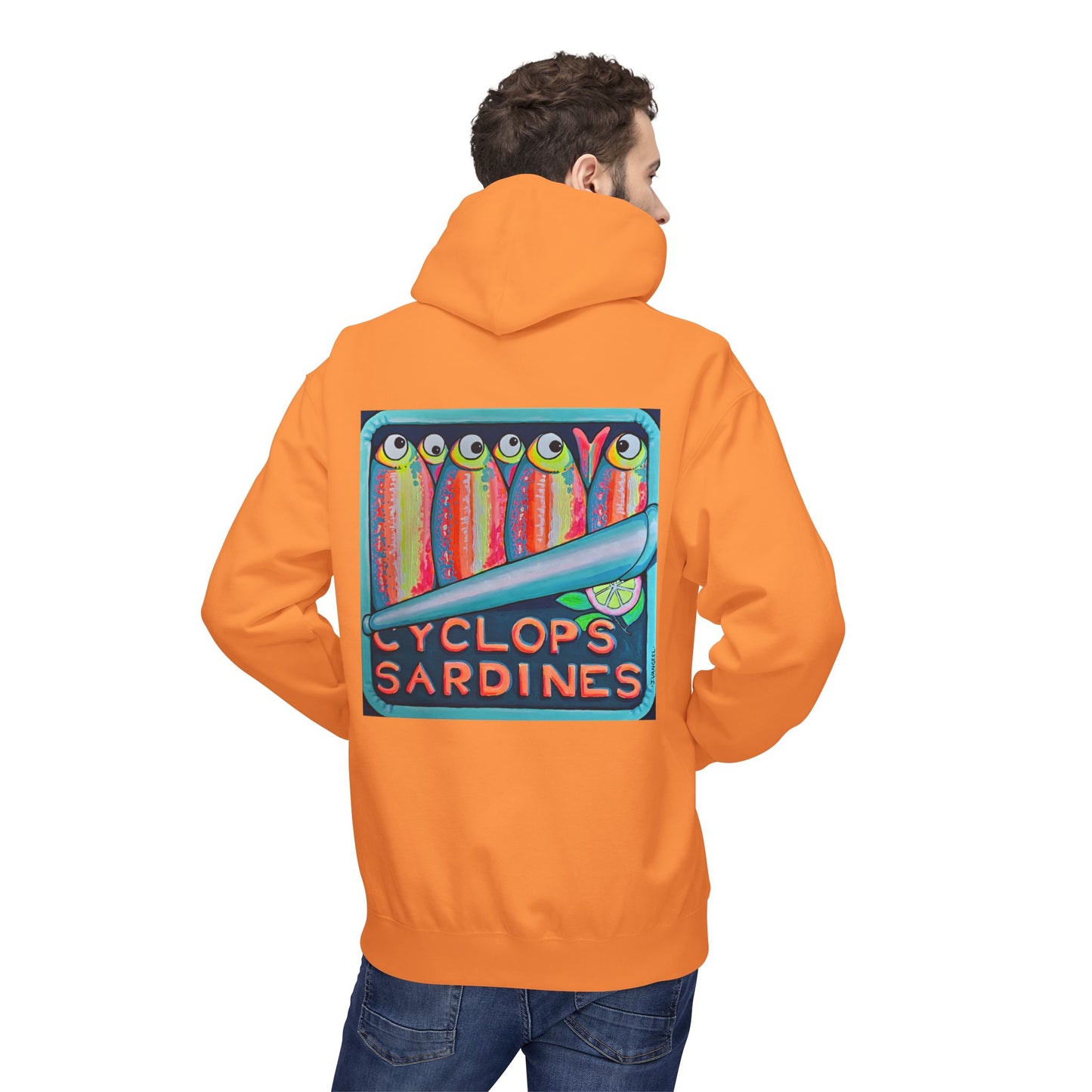 Unisex Neon Sardines Soft Hoodie