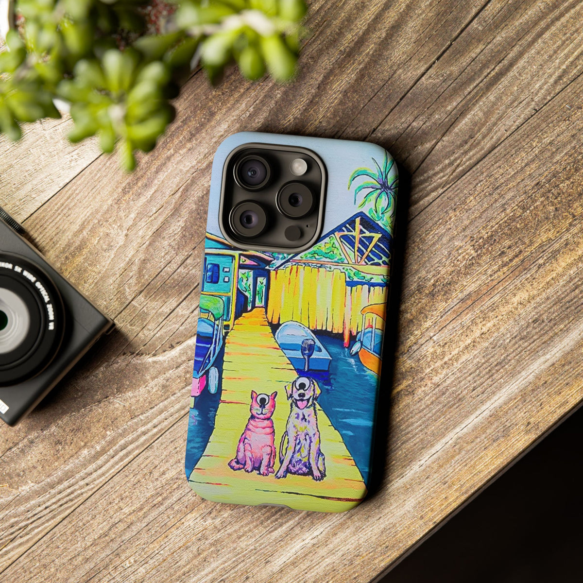 Cyclops Cat and Dog in Bocas Tough Phone Case