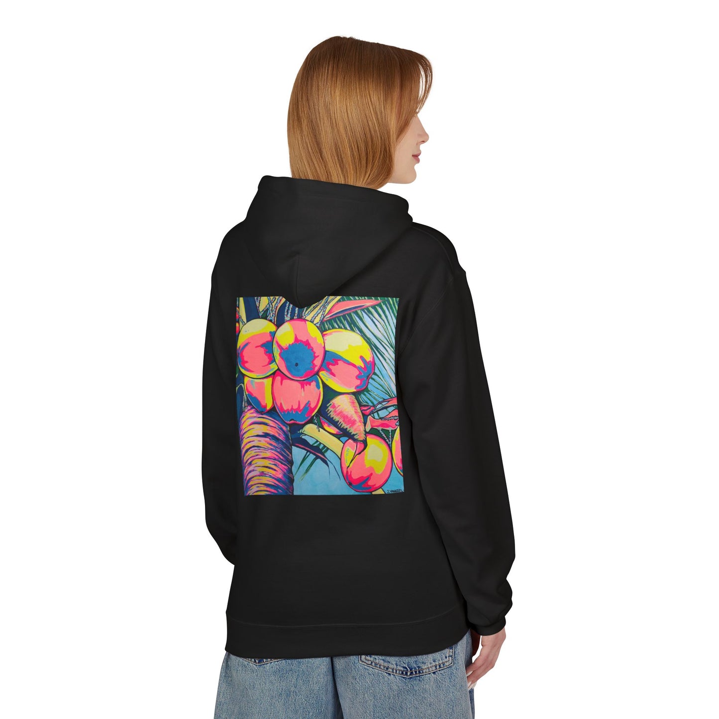 Unisex Neon Coconuts Soft Hoodie