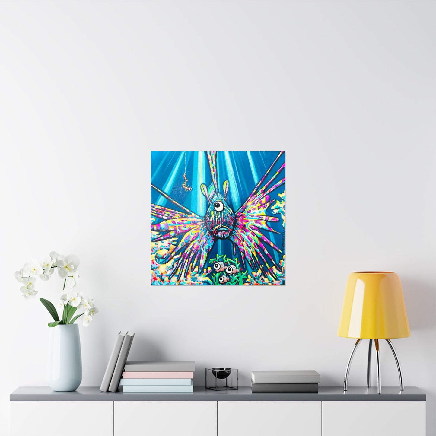 Cyclops Lionfish Giclée Art Poster