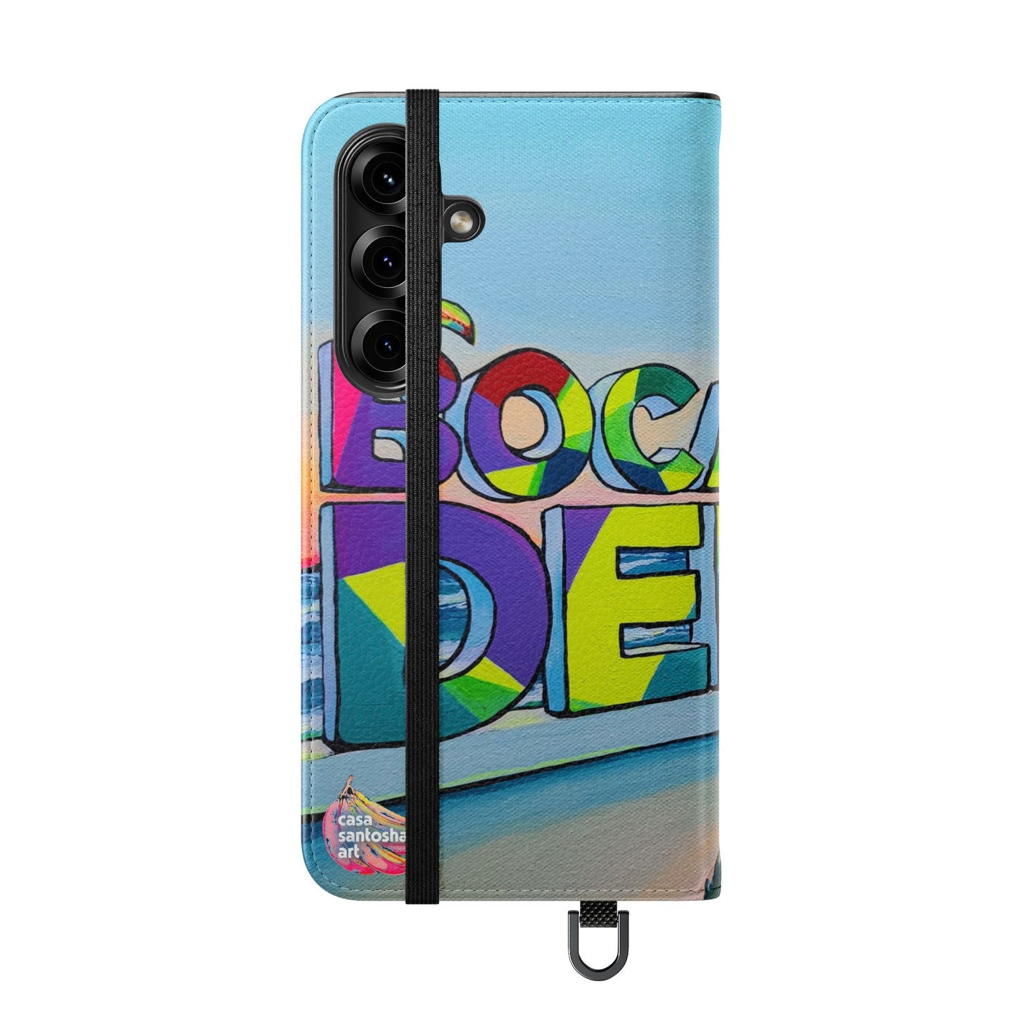 Bocas Del Toro Sign Flip Phone Case – Wallet Cover with Card Slots