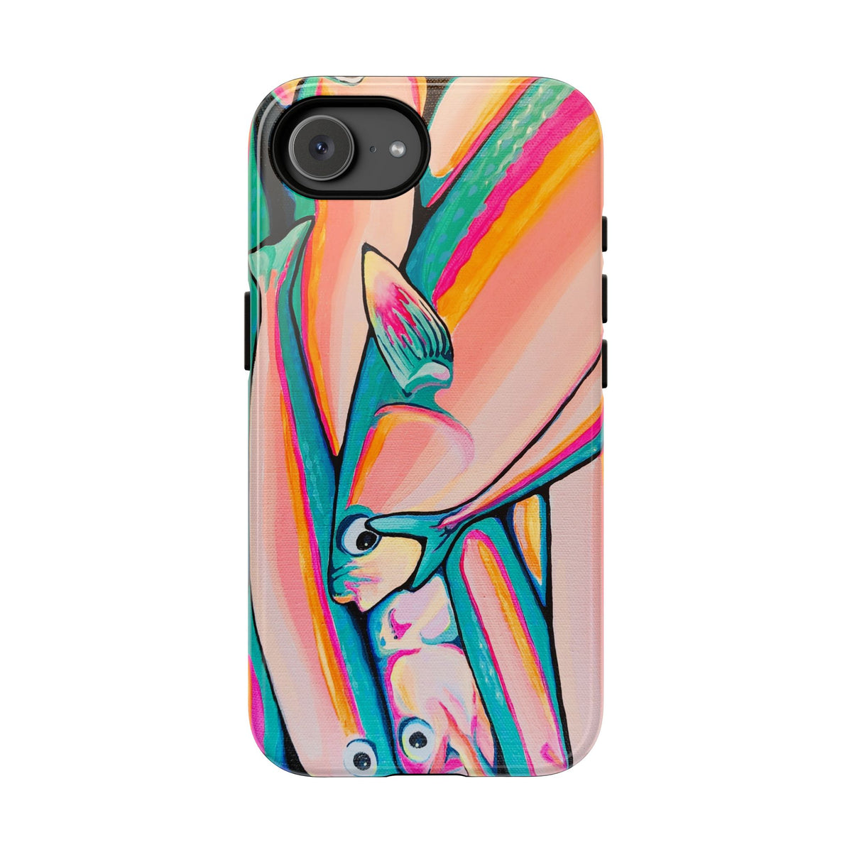 Neon Fish Tough Phone Case