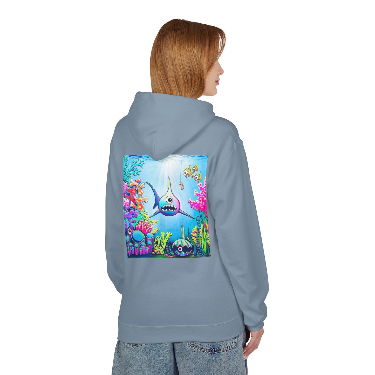 Unisex Cyclops Shark Soft Hoodie