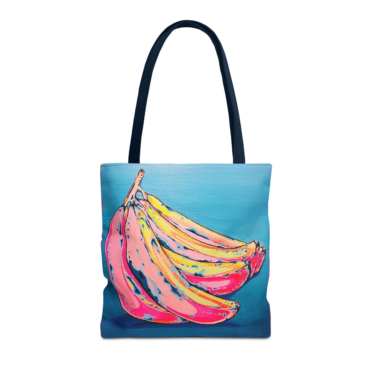 Premium Neon Bananas Tote Bag, Original Artist Design, Reusable Shopping Tote, Eco-Friendly