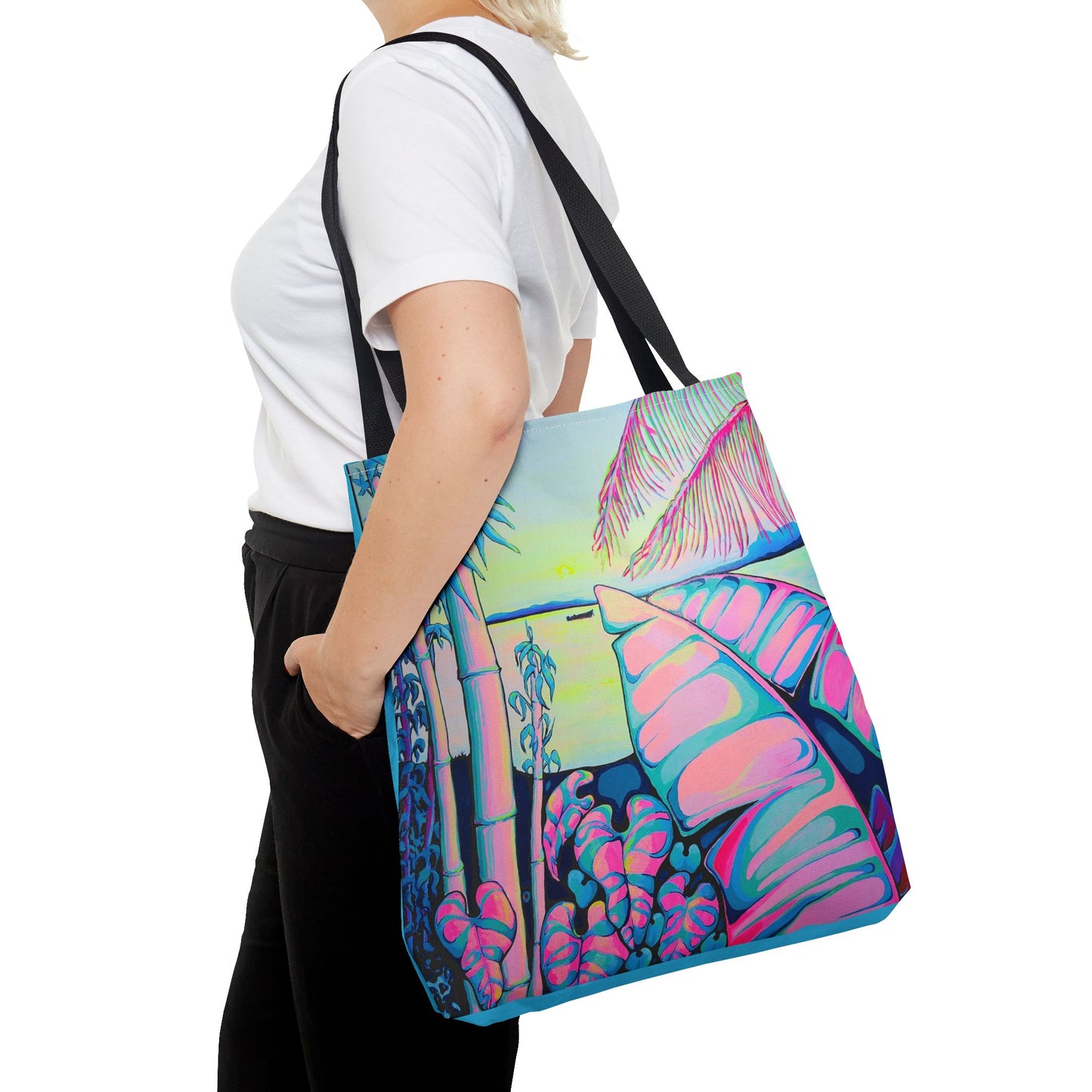 Premium Serenity Bocas Tote Bag, Original Artist Design, Reusable Shopping Tote, Eco-Friendly
