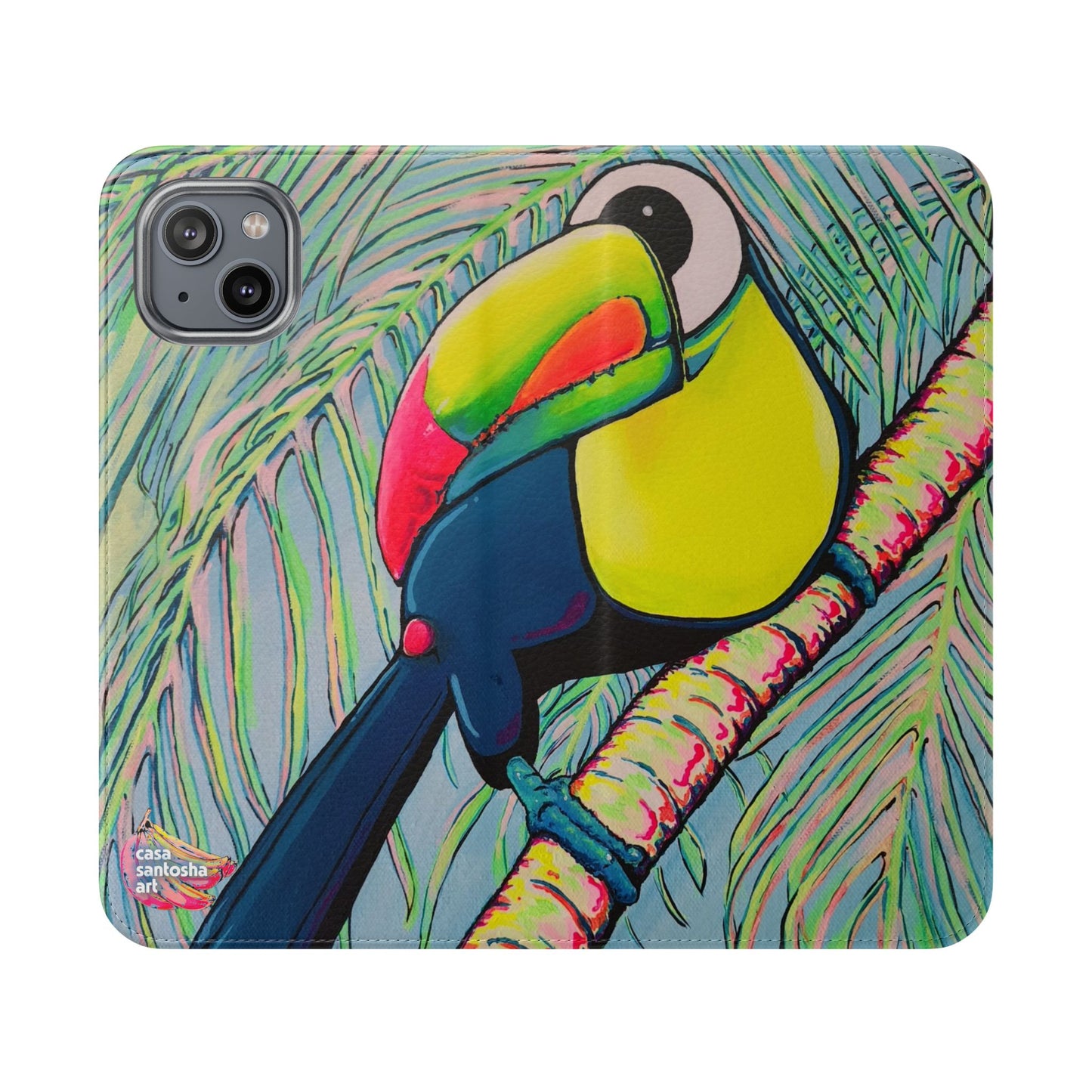 Cyclops Toucan Flip Phone Case – Wallet Cover with Card Slots