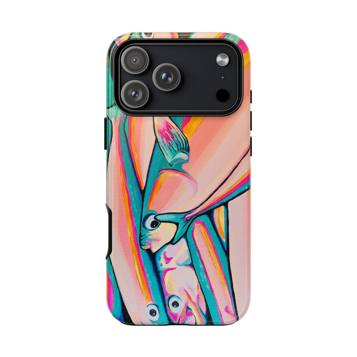 Neon Fish Tough Phone Case