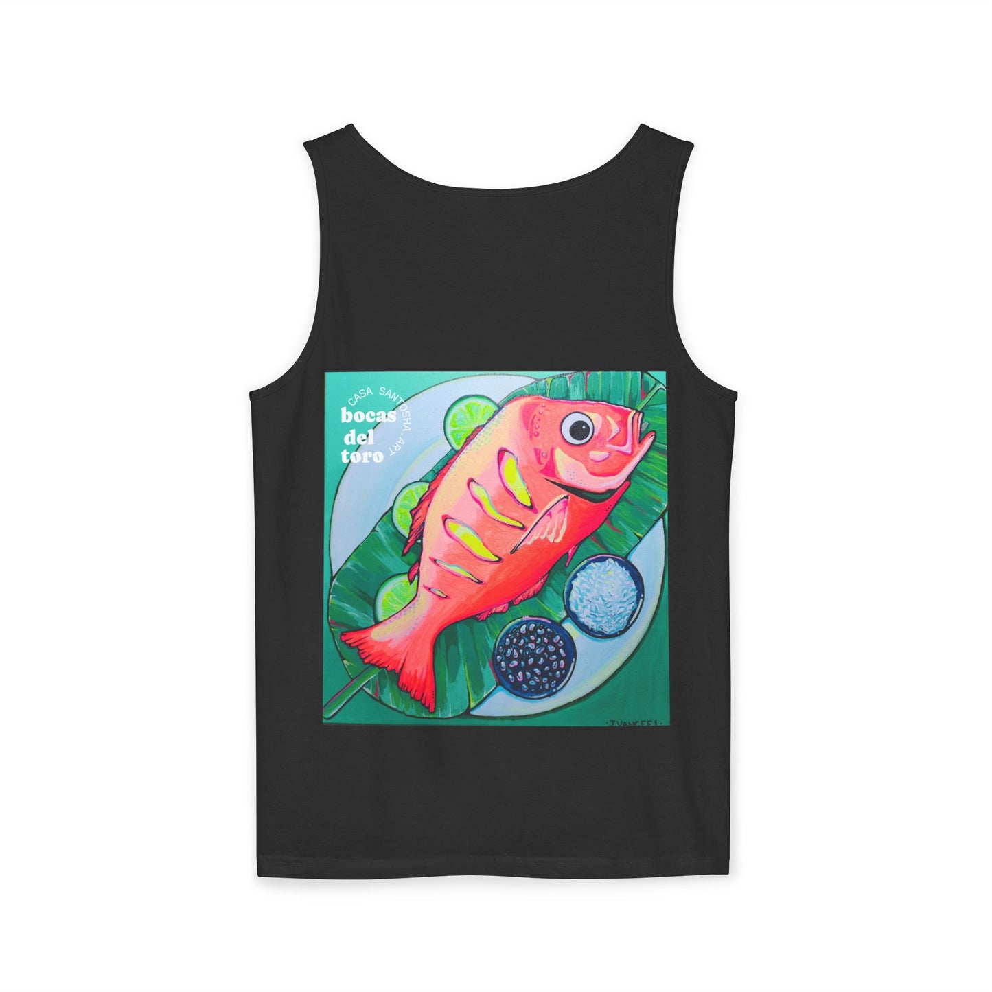 Unisex Neon Fried Fish Tank Top - Perfect for Summer Vibes