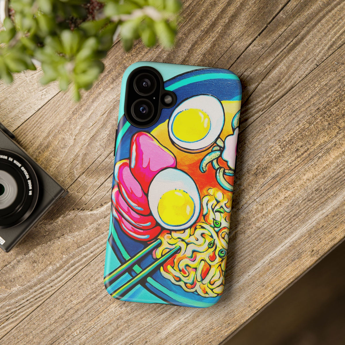 Coque de téléphone résistante Neon Ramen