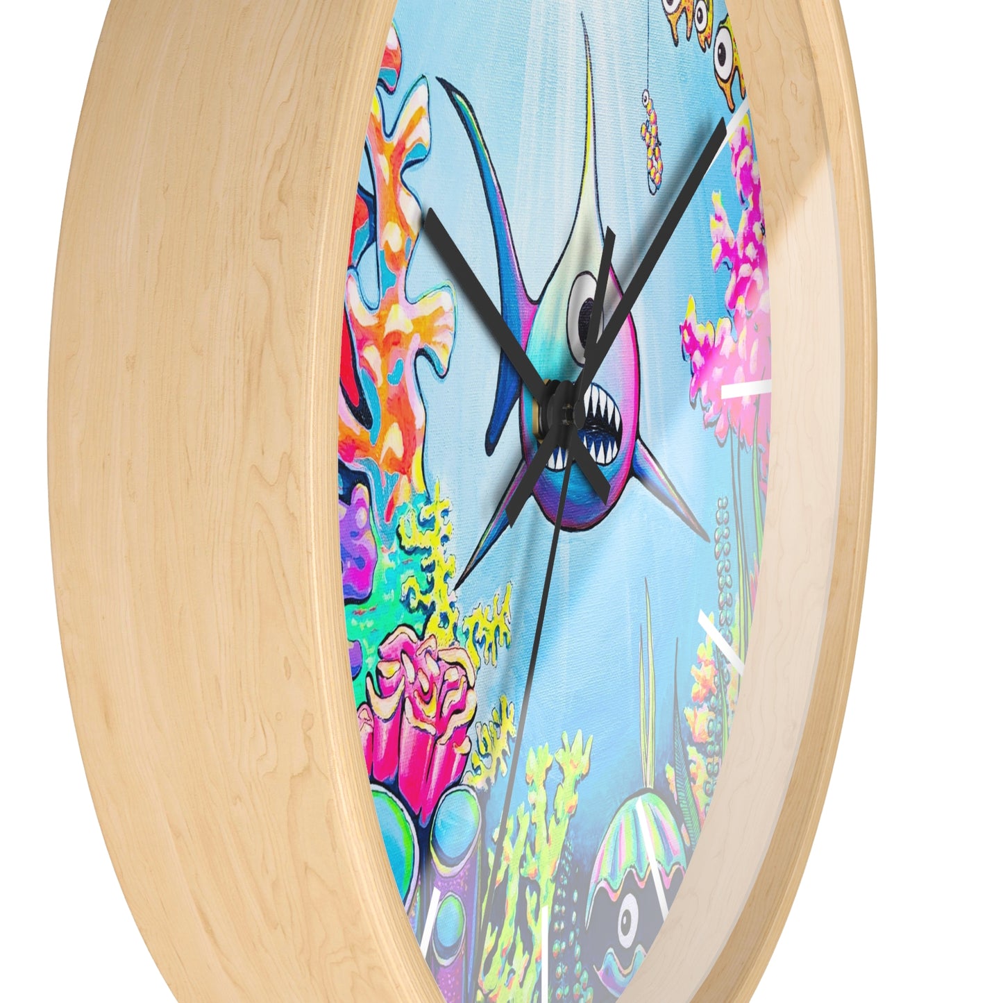 Cyclops Shark Pop Art Wall Clock