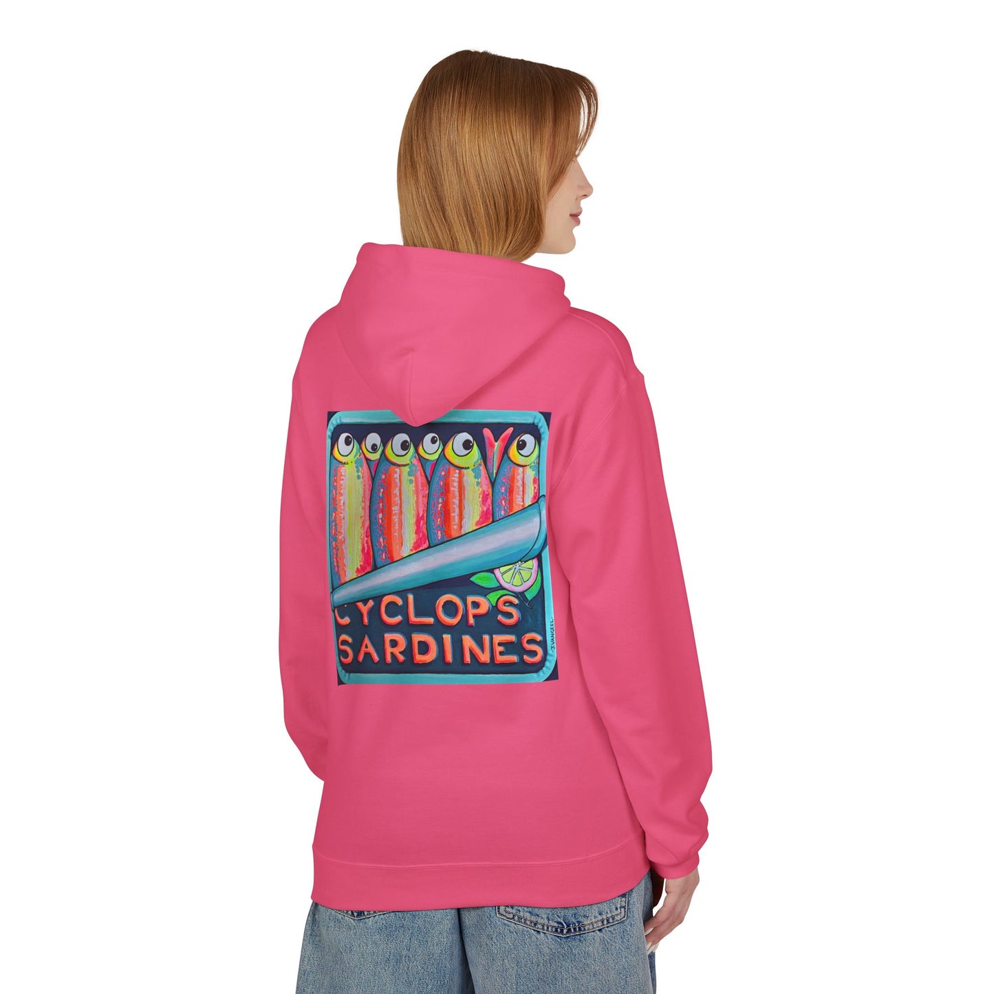 Unisex Neon Sardines Soft Hoodie