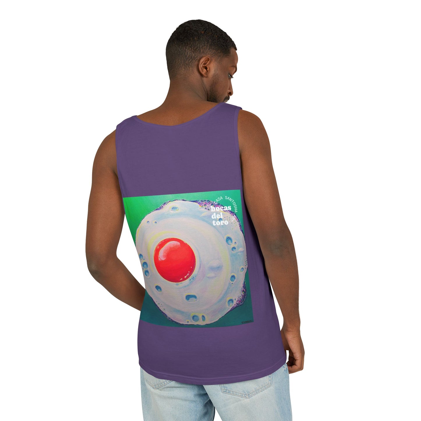 Unisex Neon Fried Egg Tank Top - Perfect for Summer Vibes