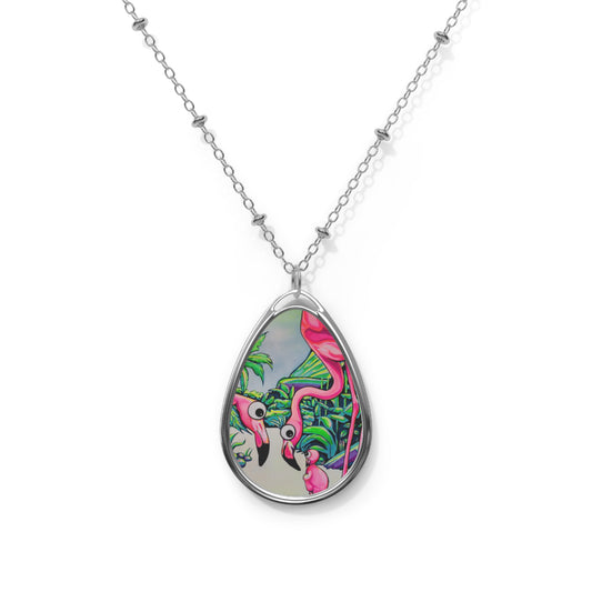 Cyclops Flamingo Family Necklace