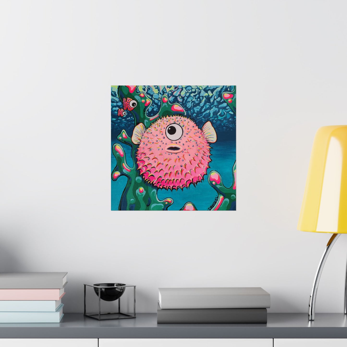 Cyclops Pufferfish Giclée Art Poster