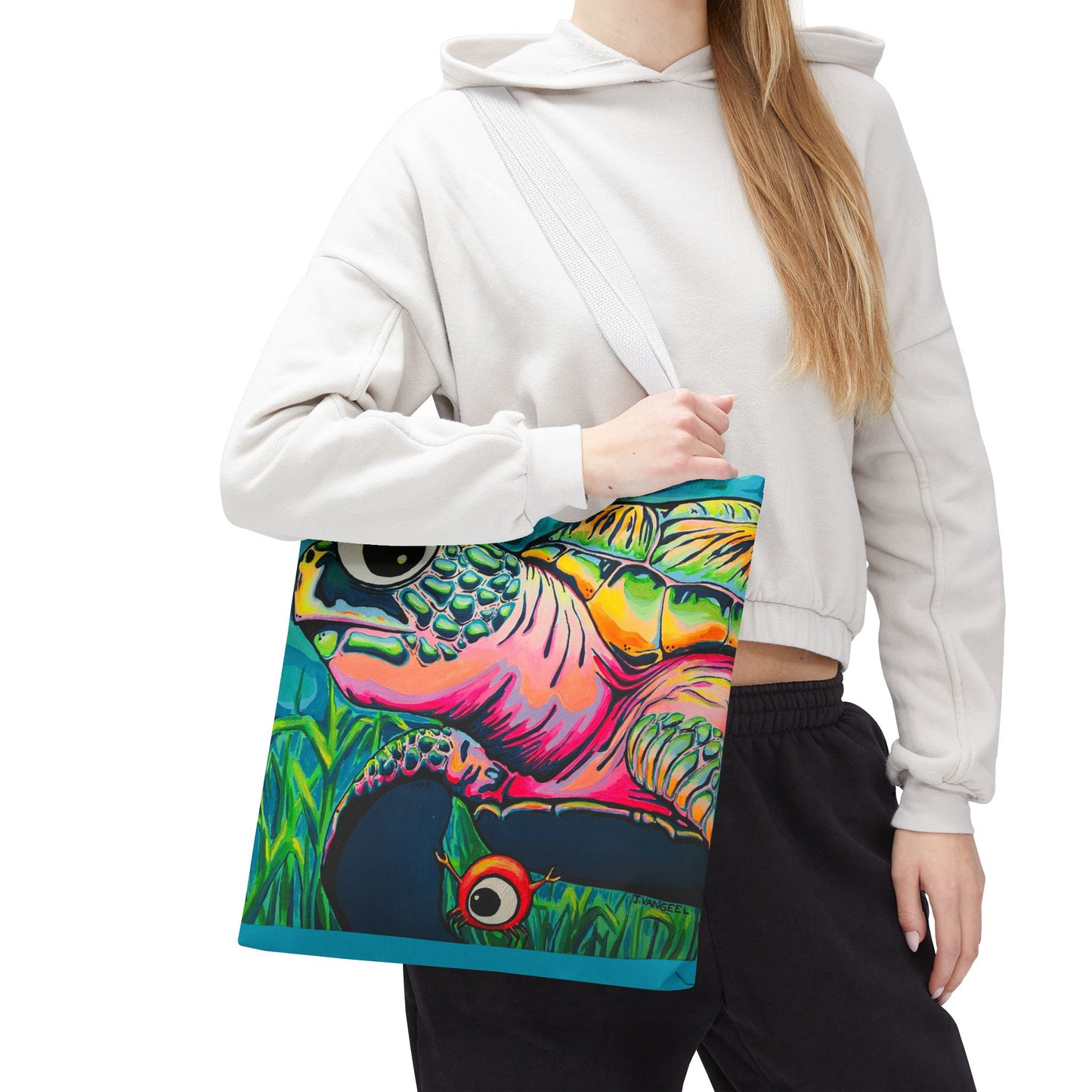 Premium Cyclops Turtle Tote Bag, Original Artist Design, Reusable Shopping Tote,  Eco-Friendly