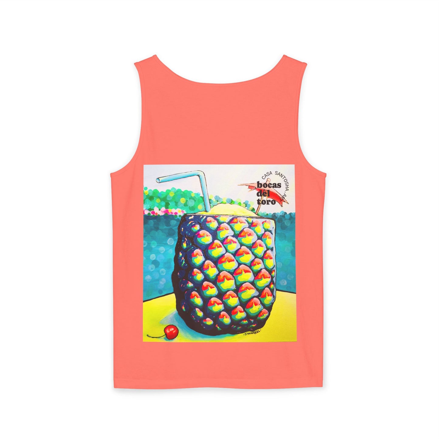 Unisex Neon Piña Colada Tank Top - Perfect for Summer Vibes