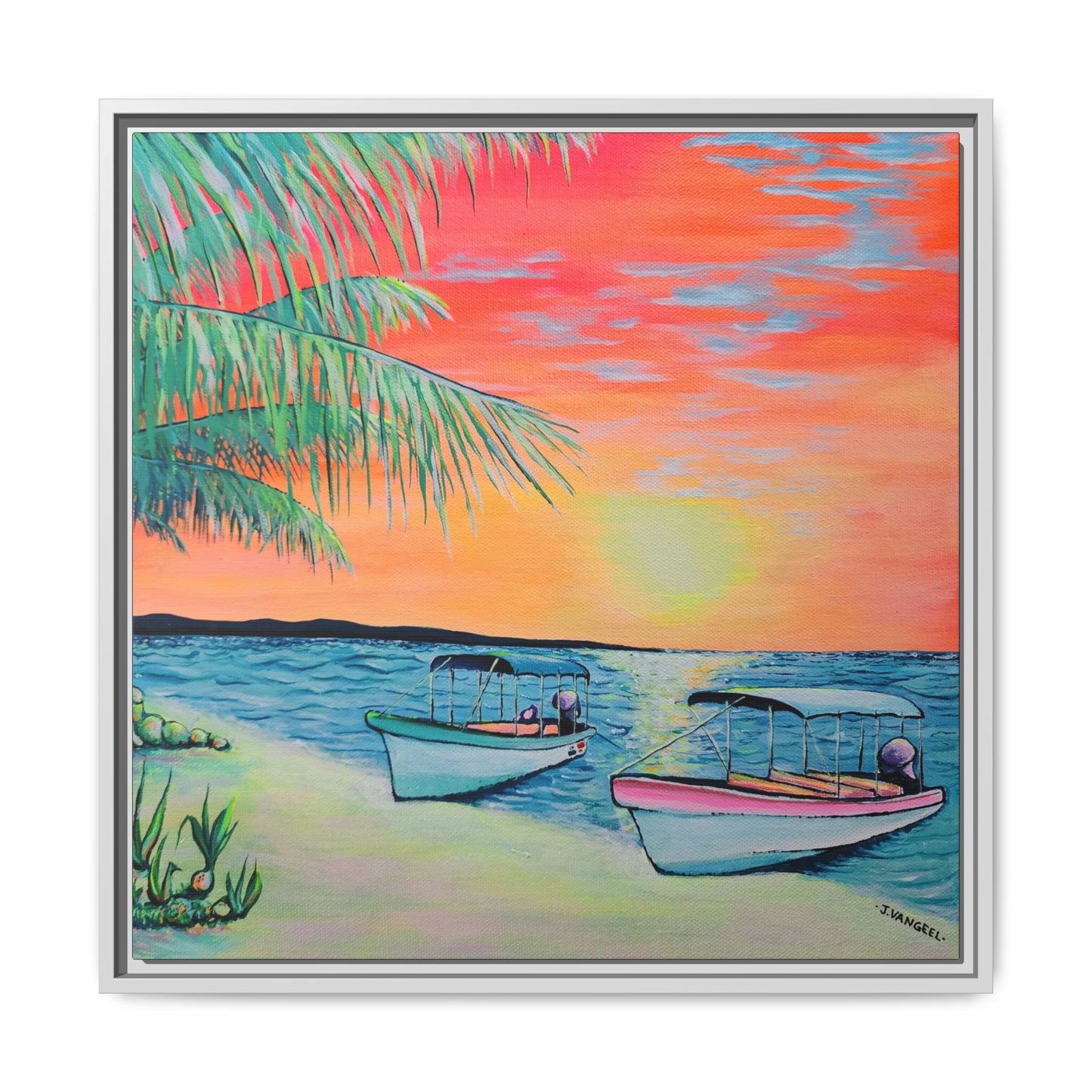 Framed Panga Express Canvas Print