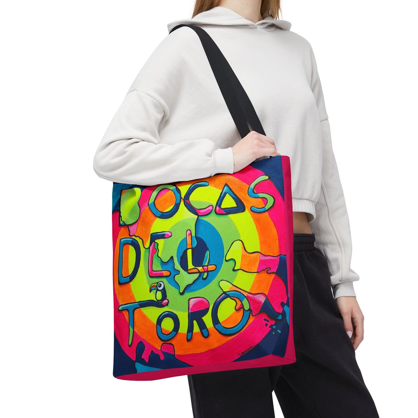 Premium Bocas Del Toro Islands Tote Bag, Original Artist Design, Reusable Shopping Tote,  Eco-Friendly