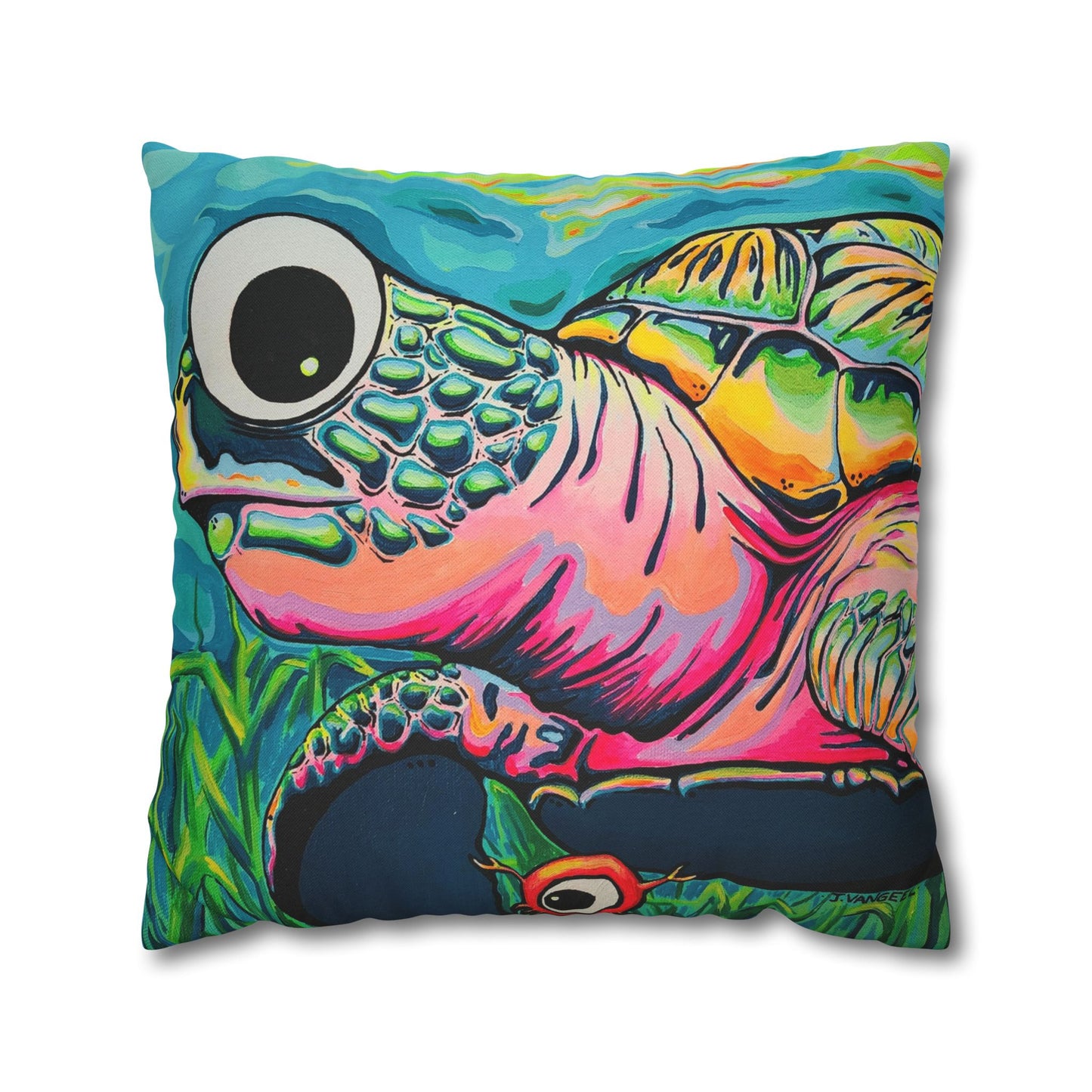 Cyclops Turtle Pillowcase for Throw Pillow, Cover Only