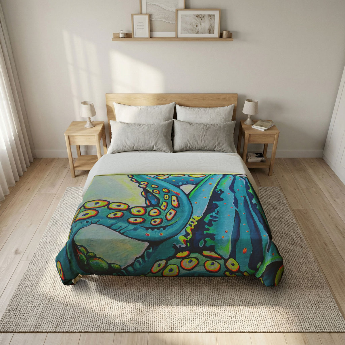 Cyclops Octopus Duvet Cover