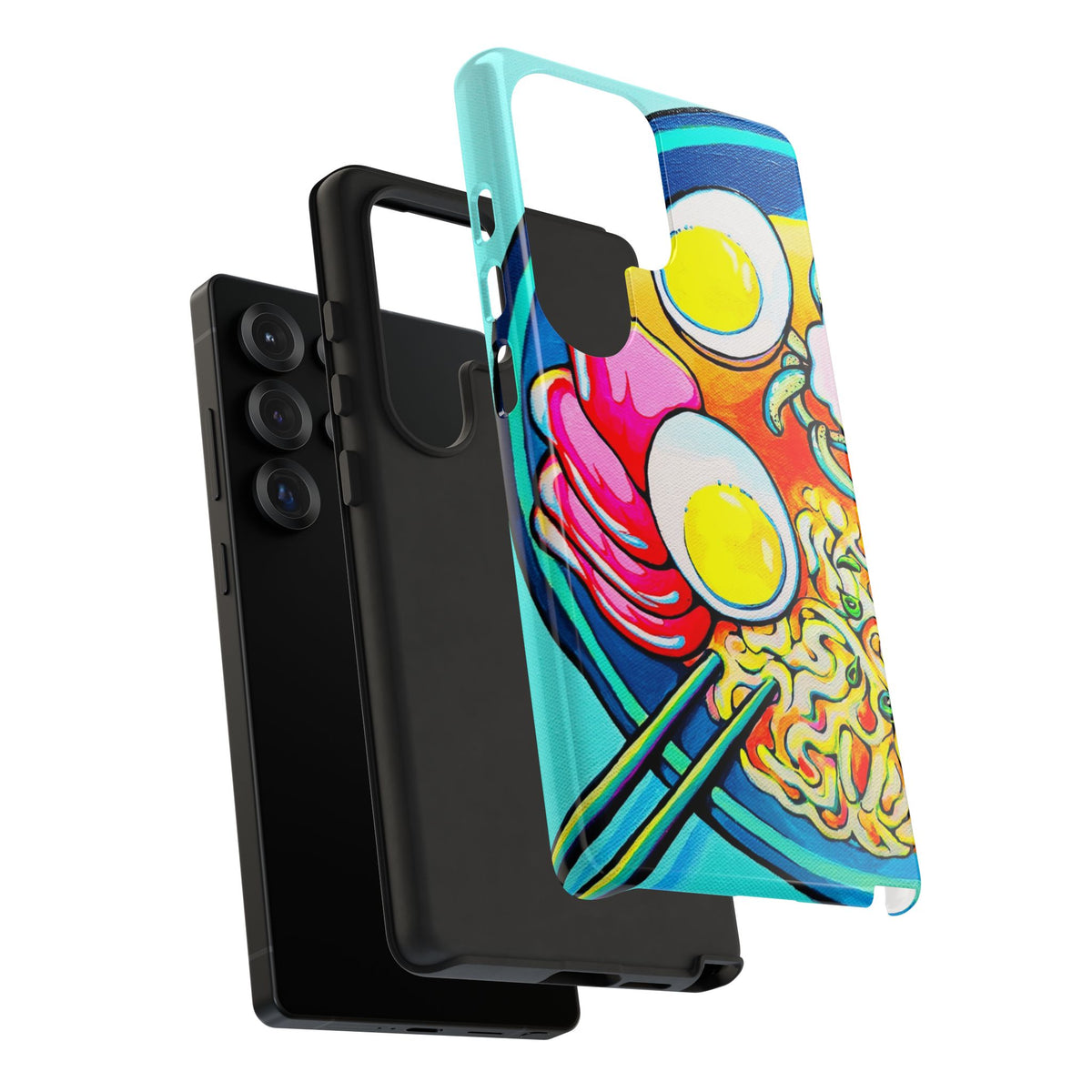 Coque de téléphone résistante Neon Ramen