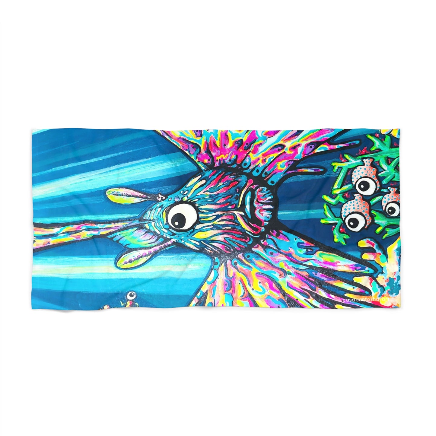 Cyclops Lionfish Beach Towel for Summer Fun and Vacation Essentials