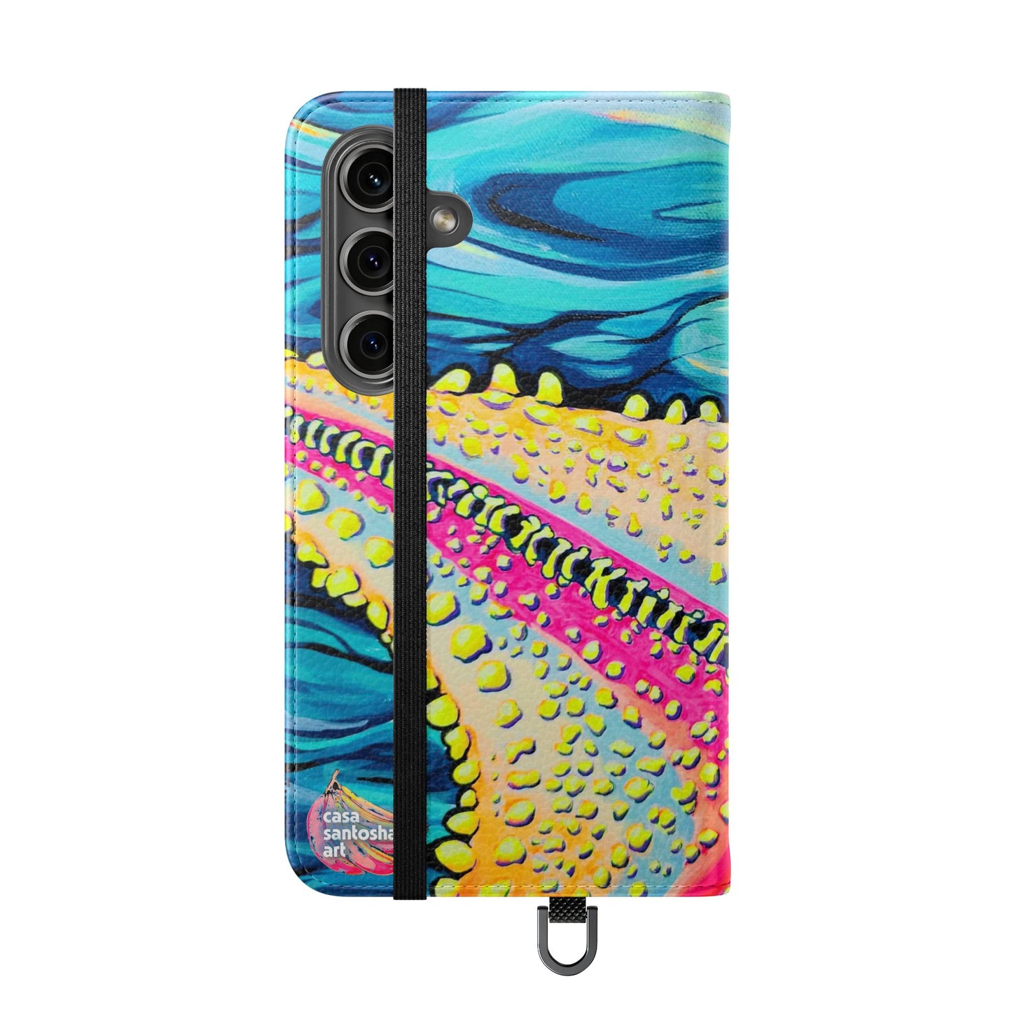 Starfish Beach Bocas Flip Phone Case – Wallet Cover with Card Slots