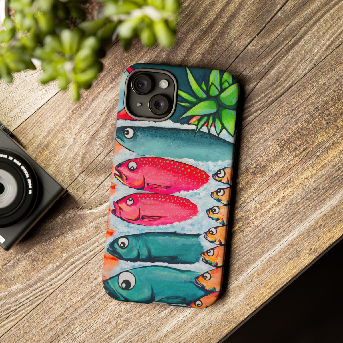 Neon Cabo Fish Market Tough Phone Case