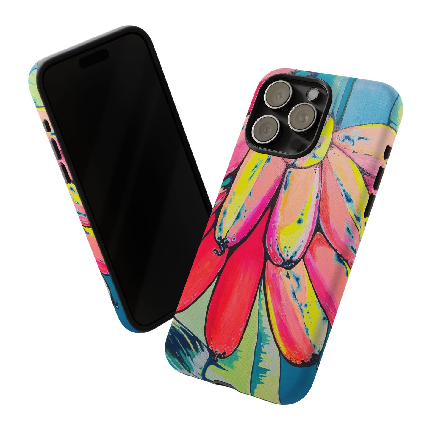 Neon Primitivo Bananas Tough Phone Case