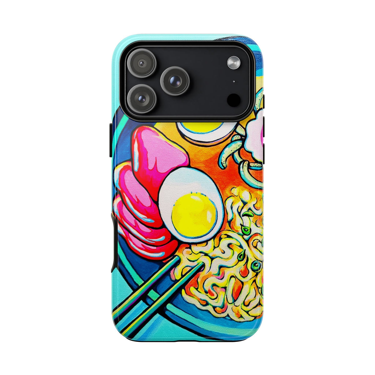 Coque de téléphone résistante Neon Ramen