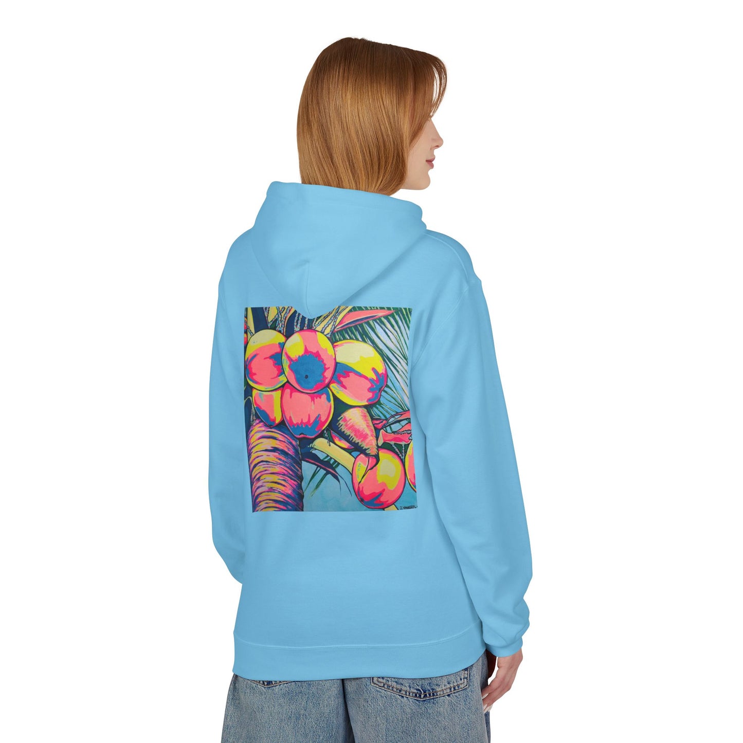 Unisex Neon Coconuts Soft Hoodie