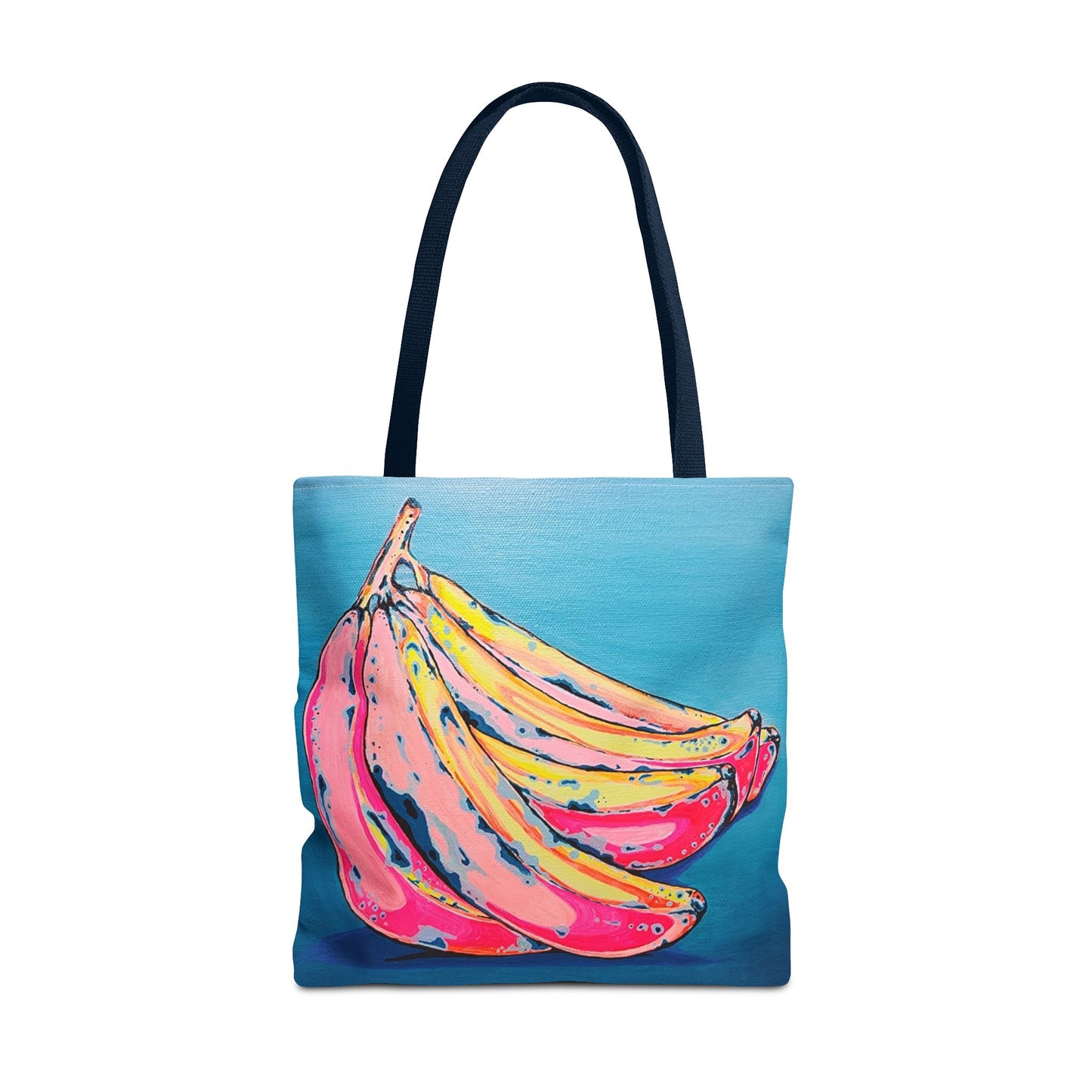 Premium Neon Bananas Tote Bag, Original Artist Design, Reusable Shopping Tote, Eco-Friendly