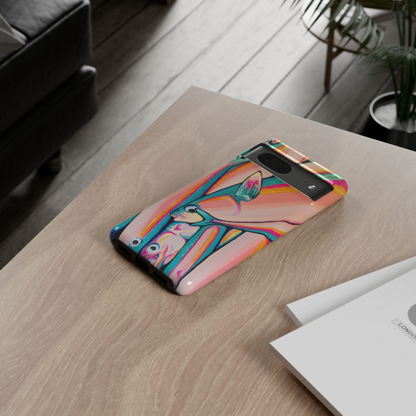 Neon Fish Tough Phone Case