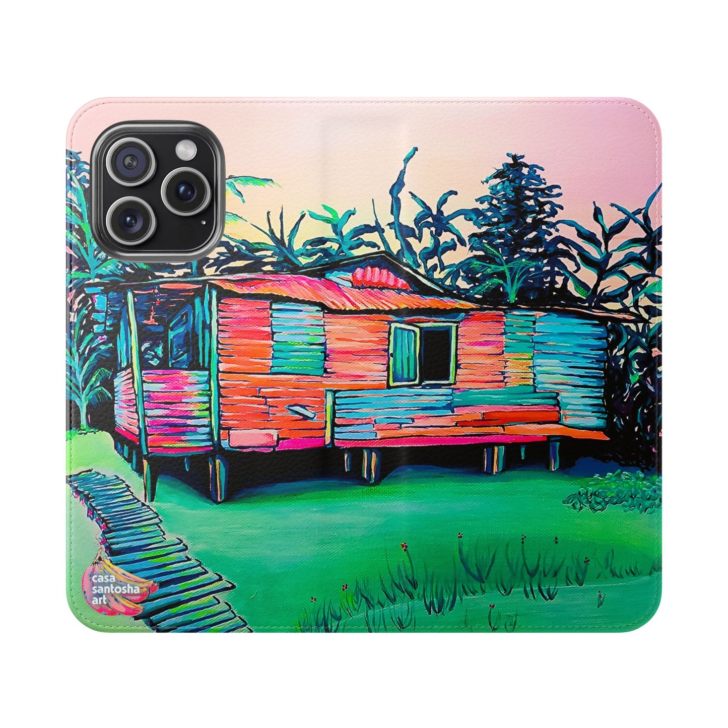 Luis Russell House Bocas Flip Phone Case – Wallet Cover with Card Slots