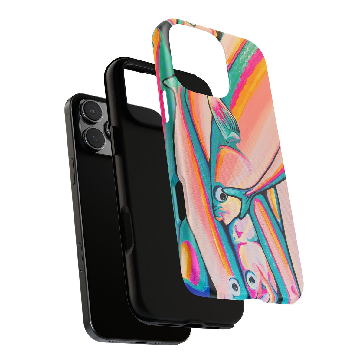 Neon Fish Tough Phone Case
