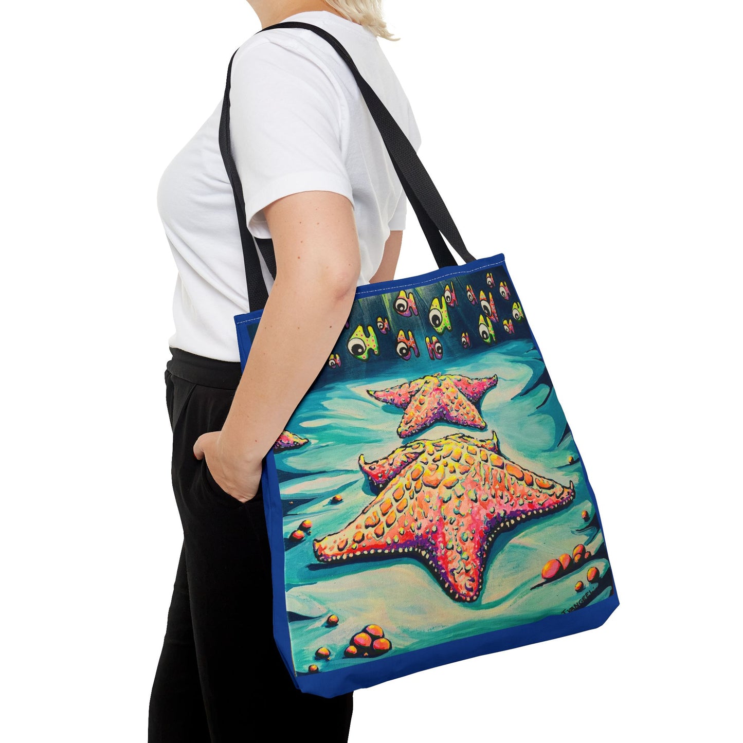 Premium Cyclops Starfish Tote Bag, Original Artist Design, Reusable Shopping Tote, Eco-Friendly