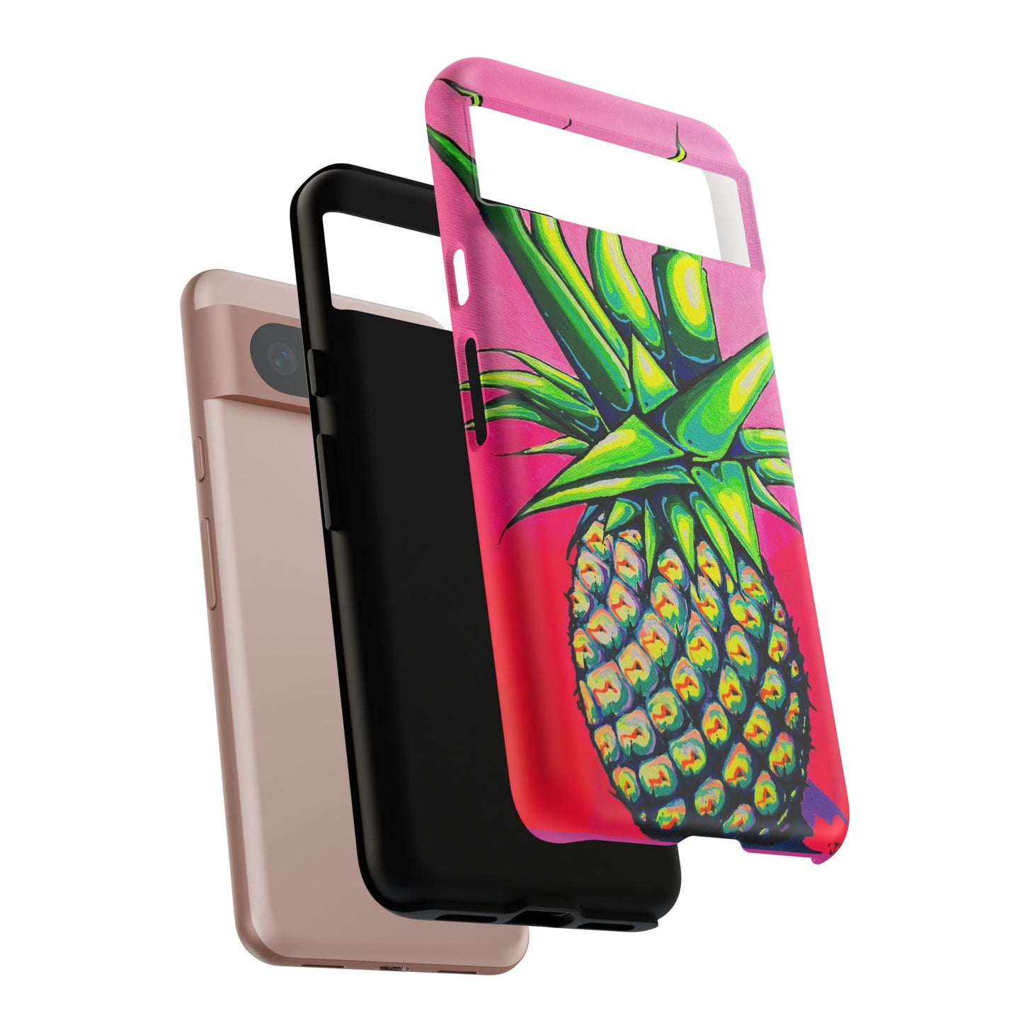 Neon Pineapple Tough Phone Case