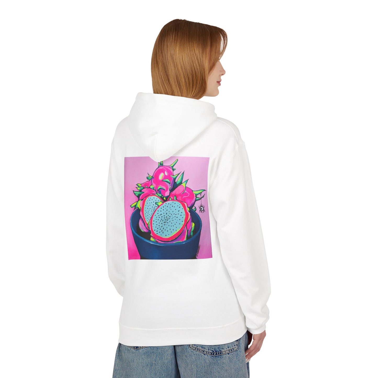 Unisex Neon Pink Dragon Fruit Soft Hoodie