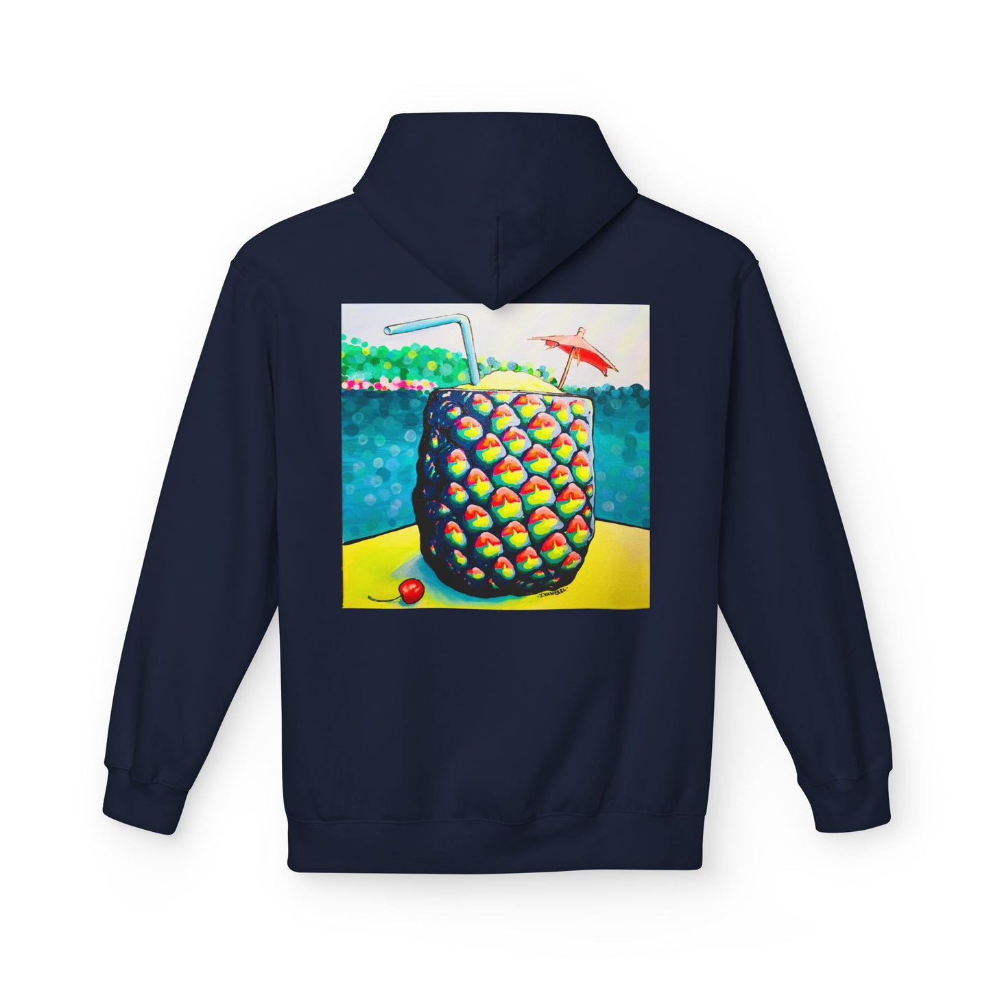 Unisex Neon Piña Colada Soft Hoodie