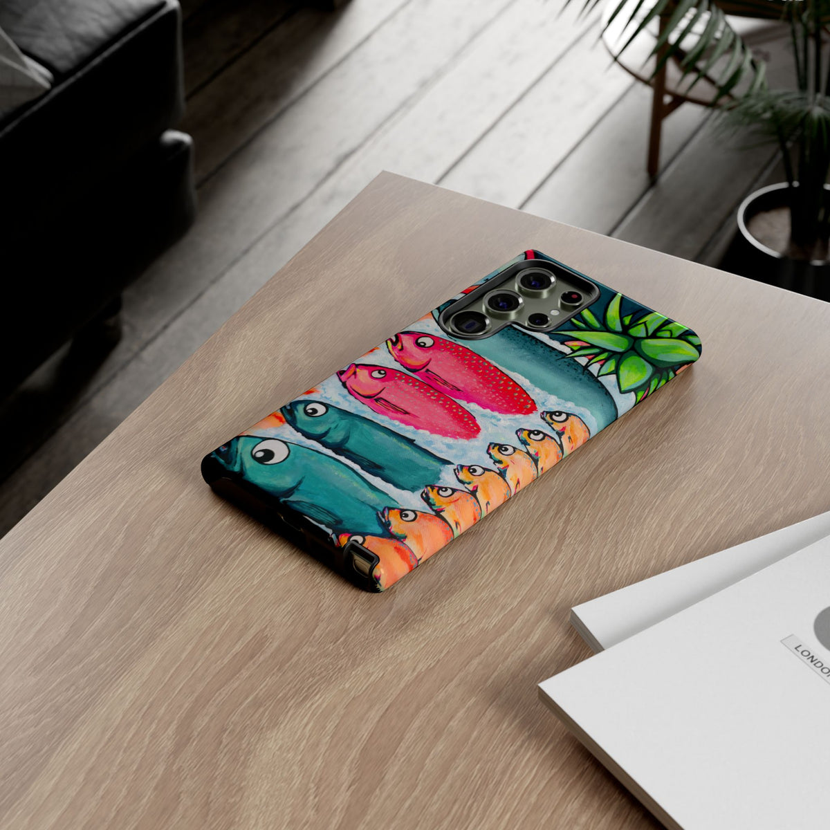 Neon Cabo Fish Market Tough Phone Case