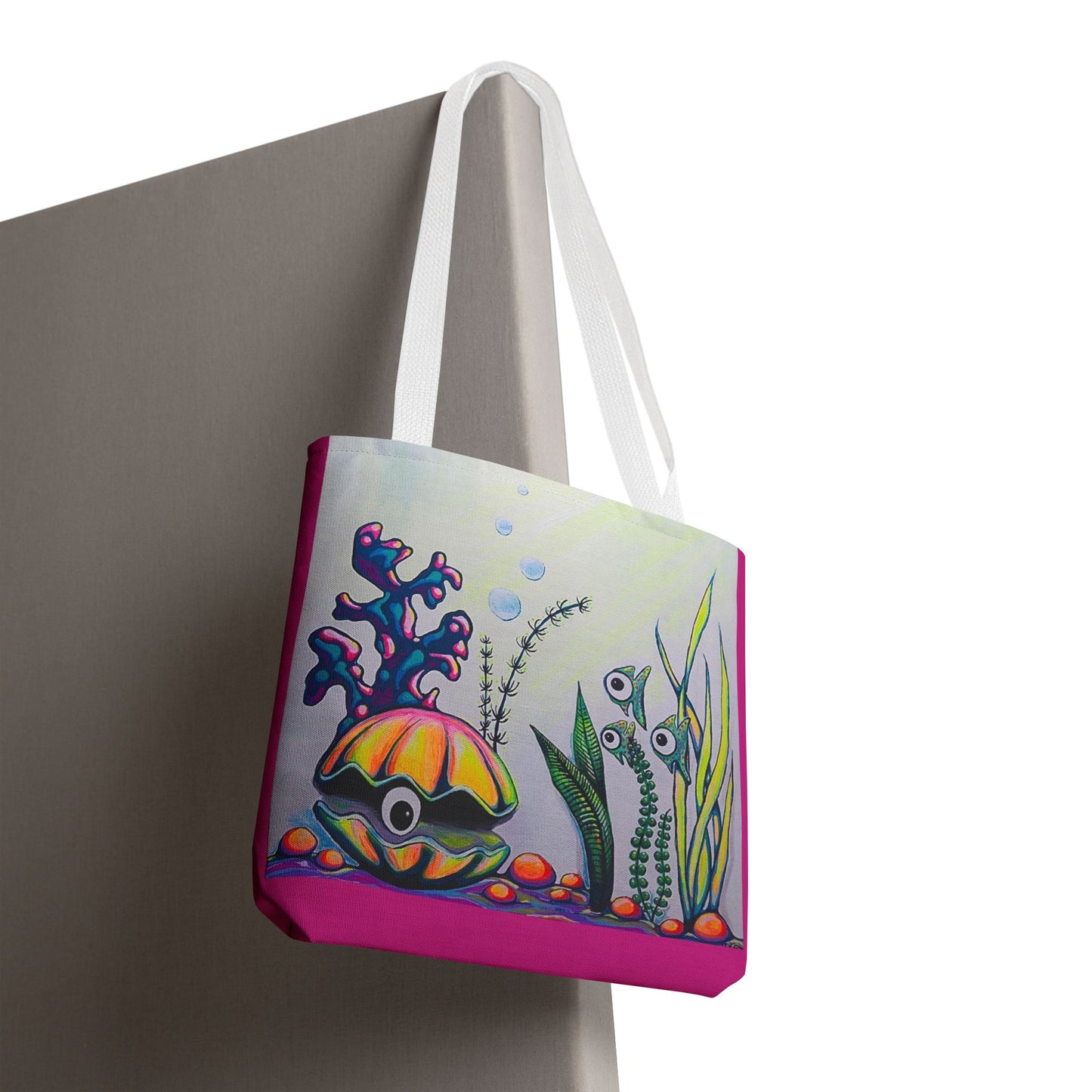 Premium Cyclops Clam Tote Bag, Original Artist Design, Reusable Shopping Tote,  Eco-Friendly