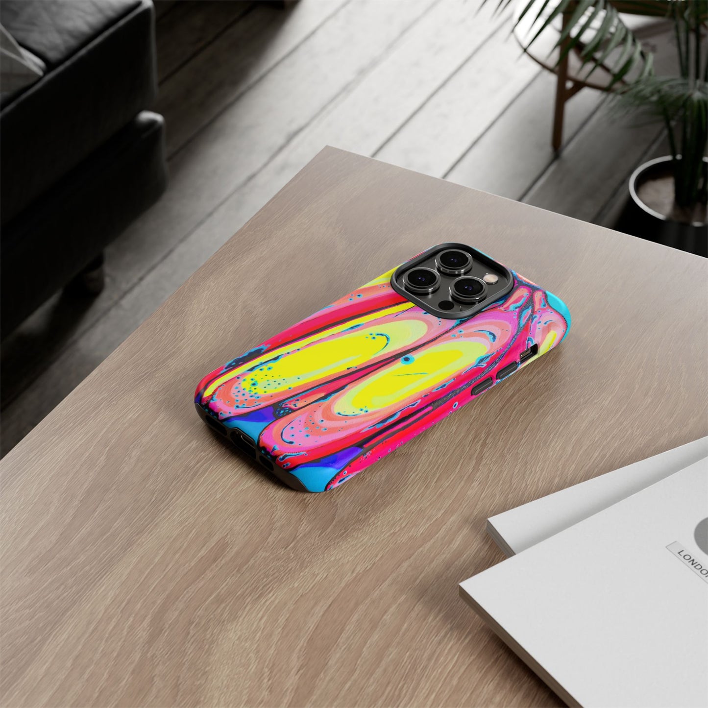 Neon Fat Bananas Tough Phone Case