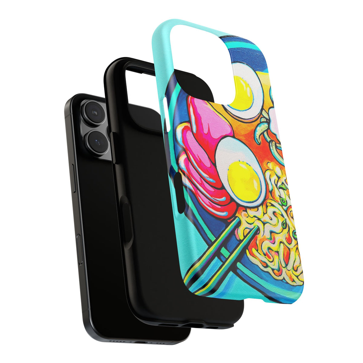 Coque de téléphone résistante Neon Ramen