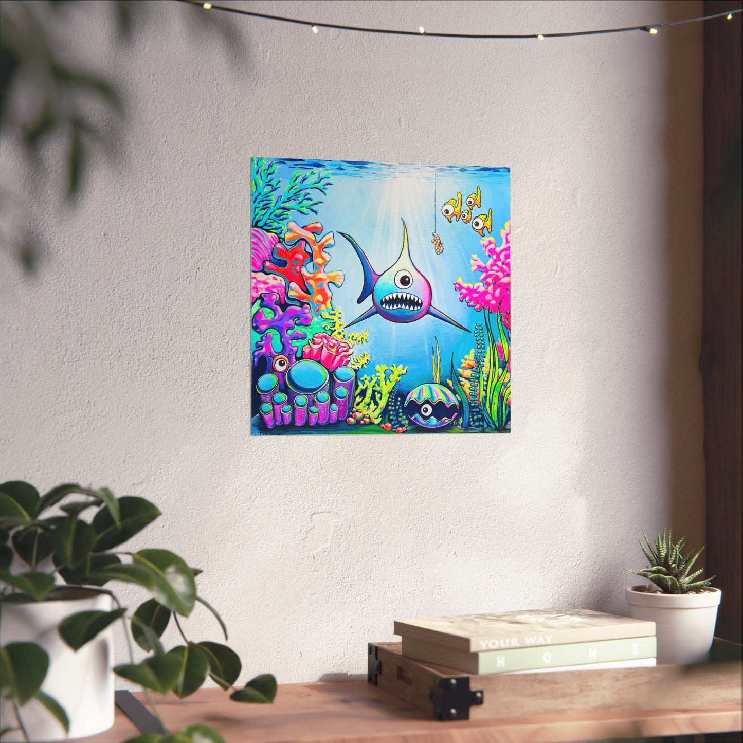 Cyclops Shark Giclée Art Poster